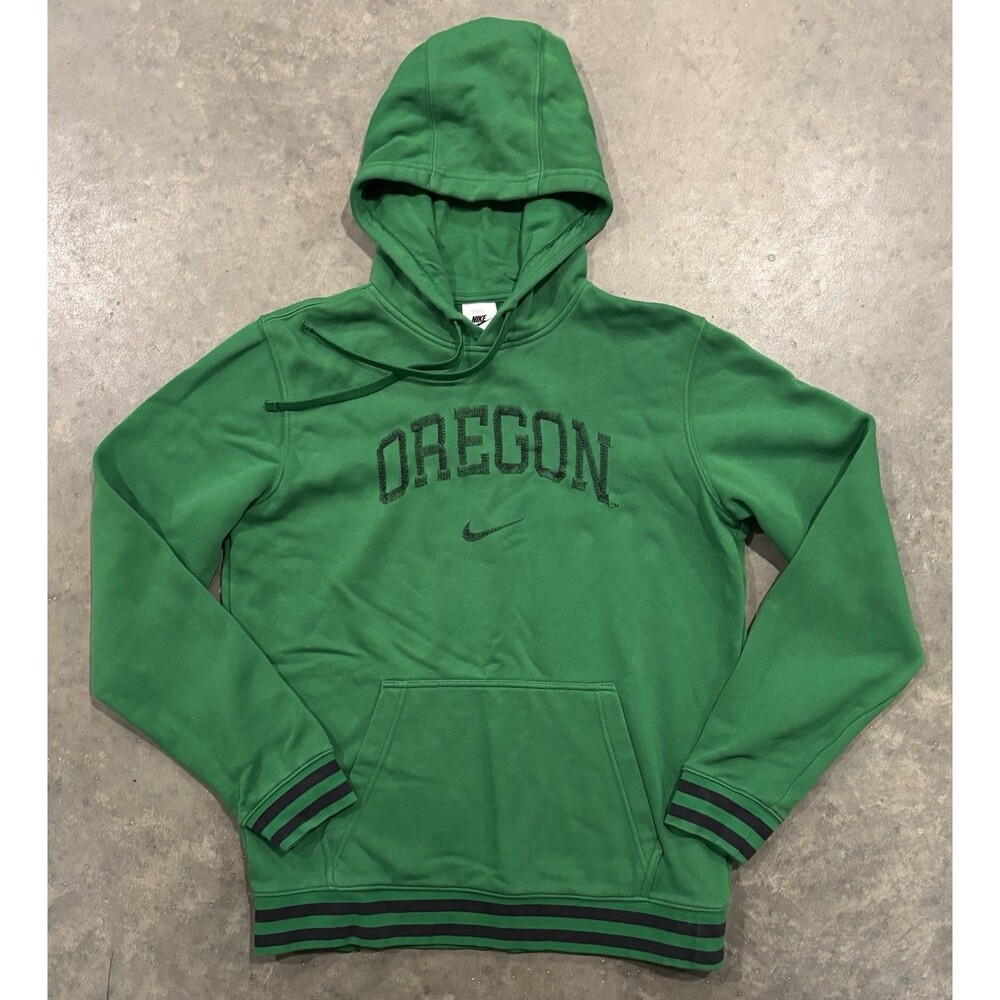 Nike Oregon Ducks Pullover Hoodie Sweatshirt Men’s Medium Green Black